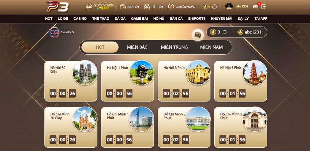 Đa dạng lựa chọn để anh em tham gia lô xiên tại P3