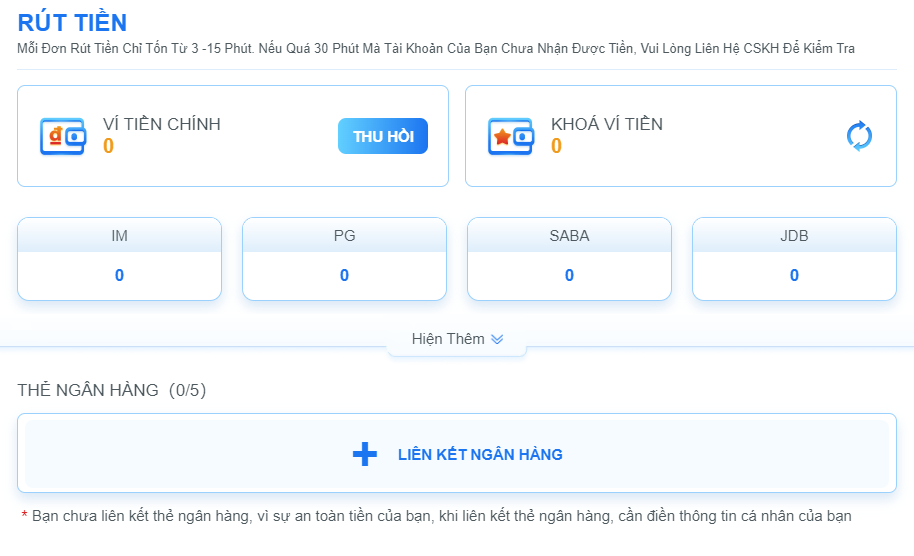 Rút Tiền P3 1 Rút tiền tại nhà cái P3